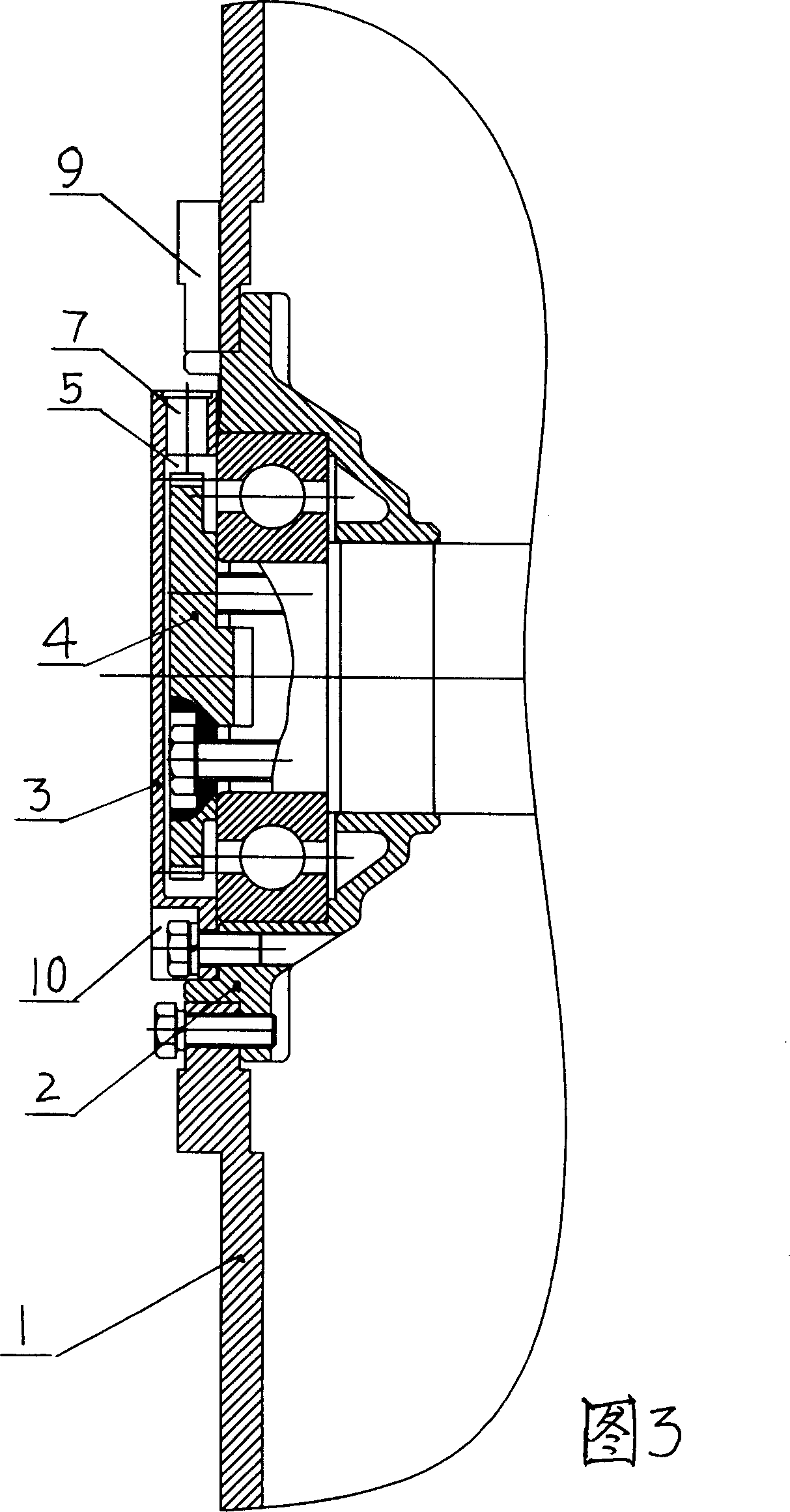 DC traction motor capable of speed measuring for narrow gage locomotive