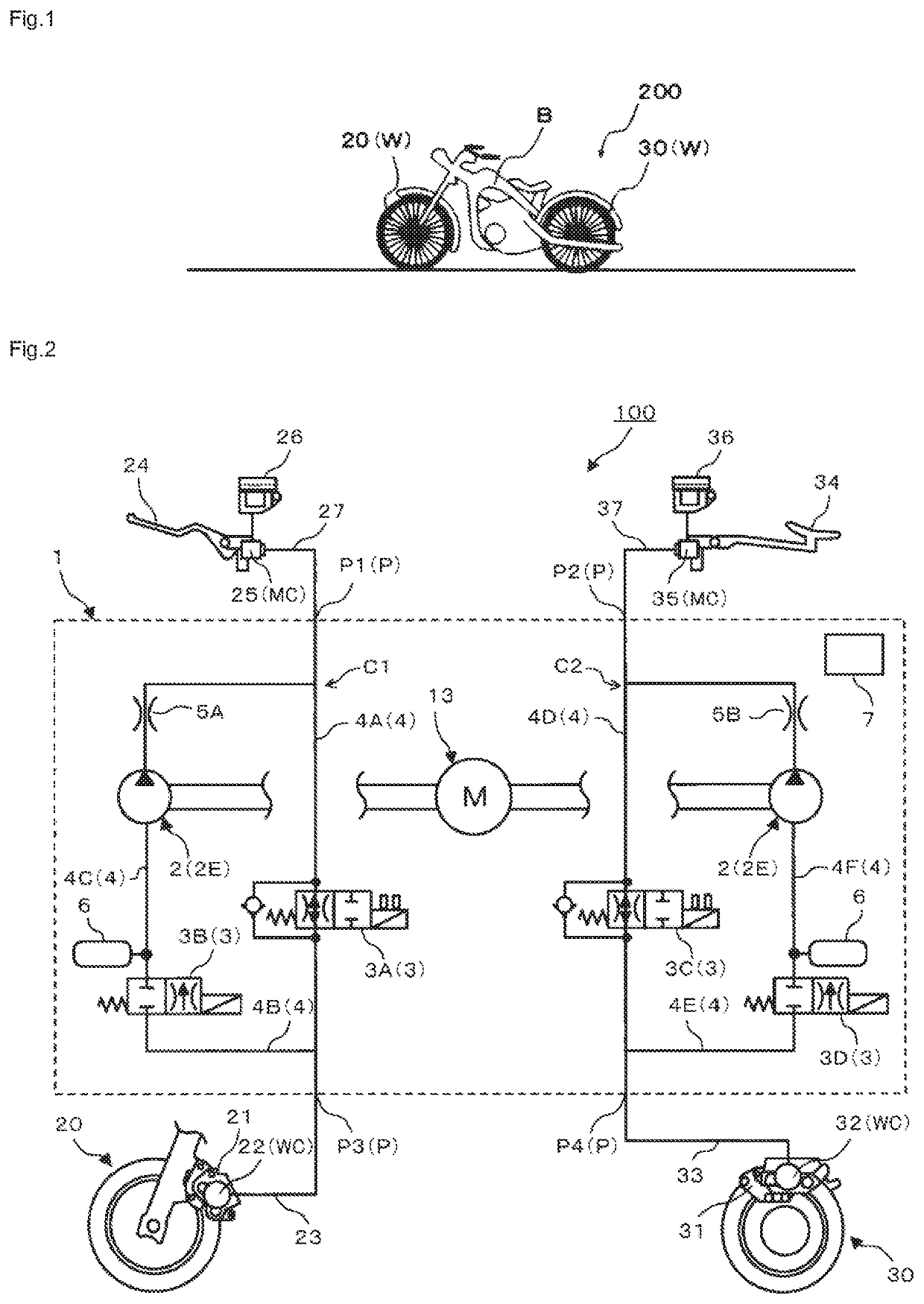 Brake hydraulic pressure controller, motorcycle brake system, and manufacturing method of brake hydraulic pressure controller