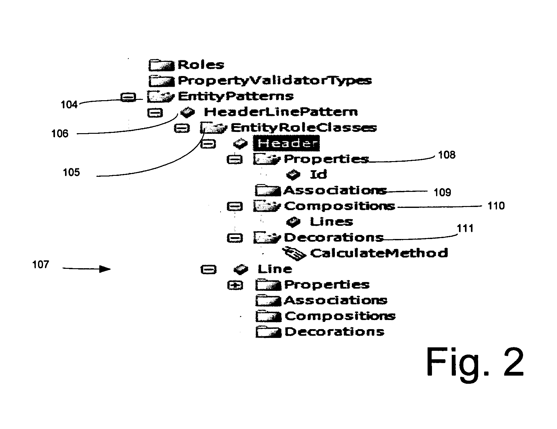 System and methods for capturing structure of data models using entity patterns