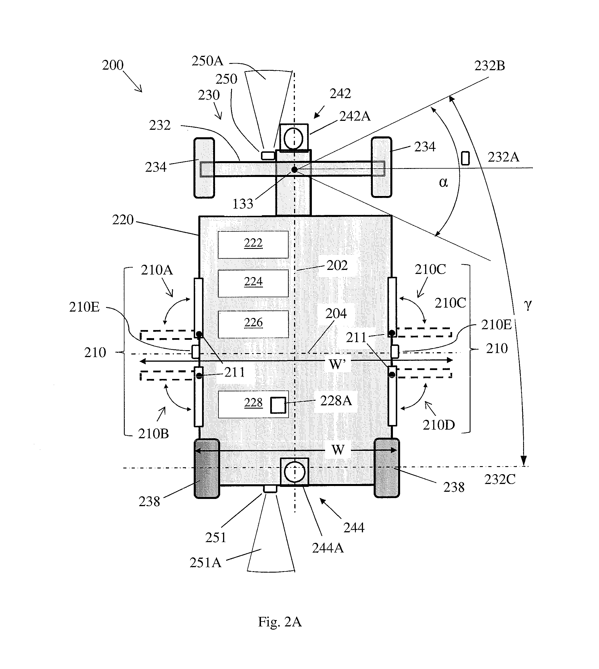 System and method for tracking guiding lines by an autonomous vehicle