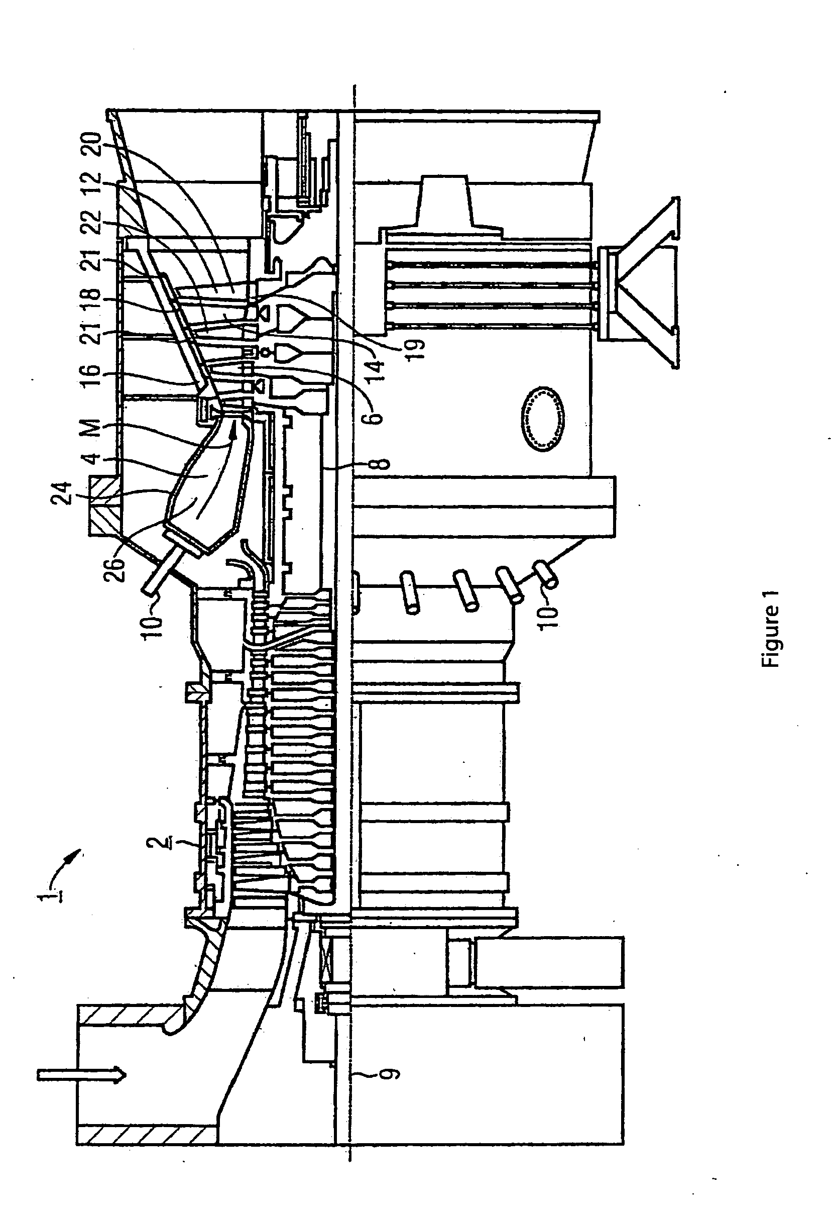 Turbine blade for use in a gas turbine