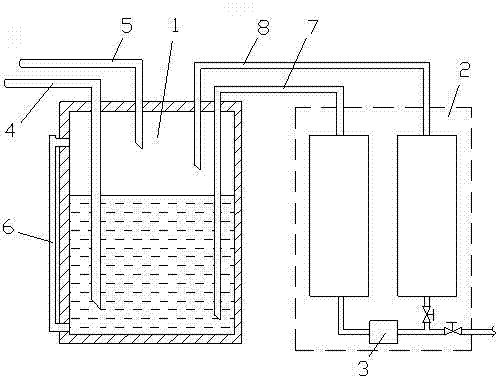 Acid mixing system of lead-acid storage batteries