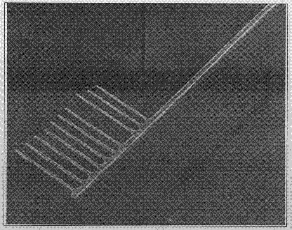 Use of photochromic cadmium sulfide comb-shaped semiconductor micro-nano material