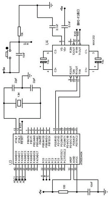 Wireless virtual oscilloscope realization system