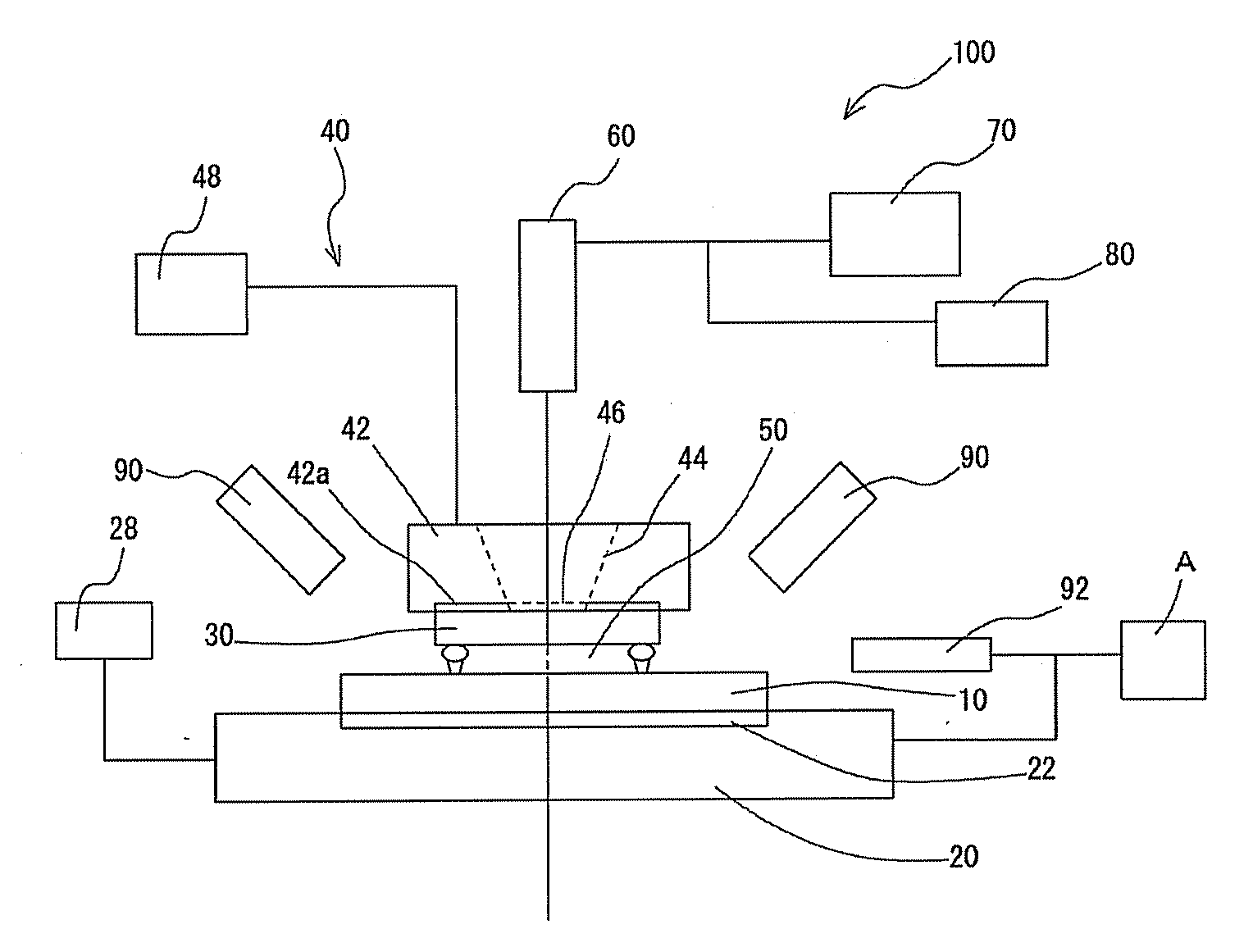 Apparatus for observing an assembled state of components and method of observing an assembled state of components using such apparatus