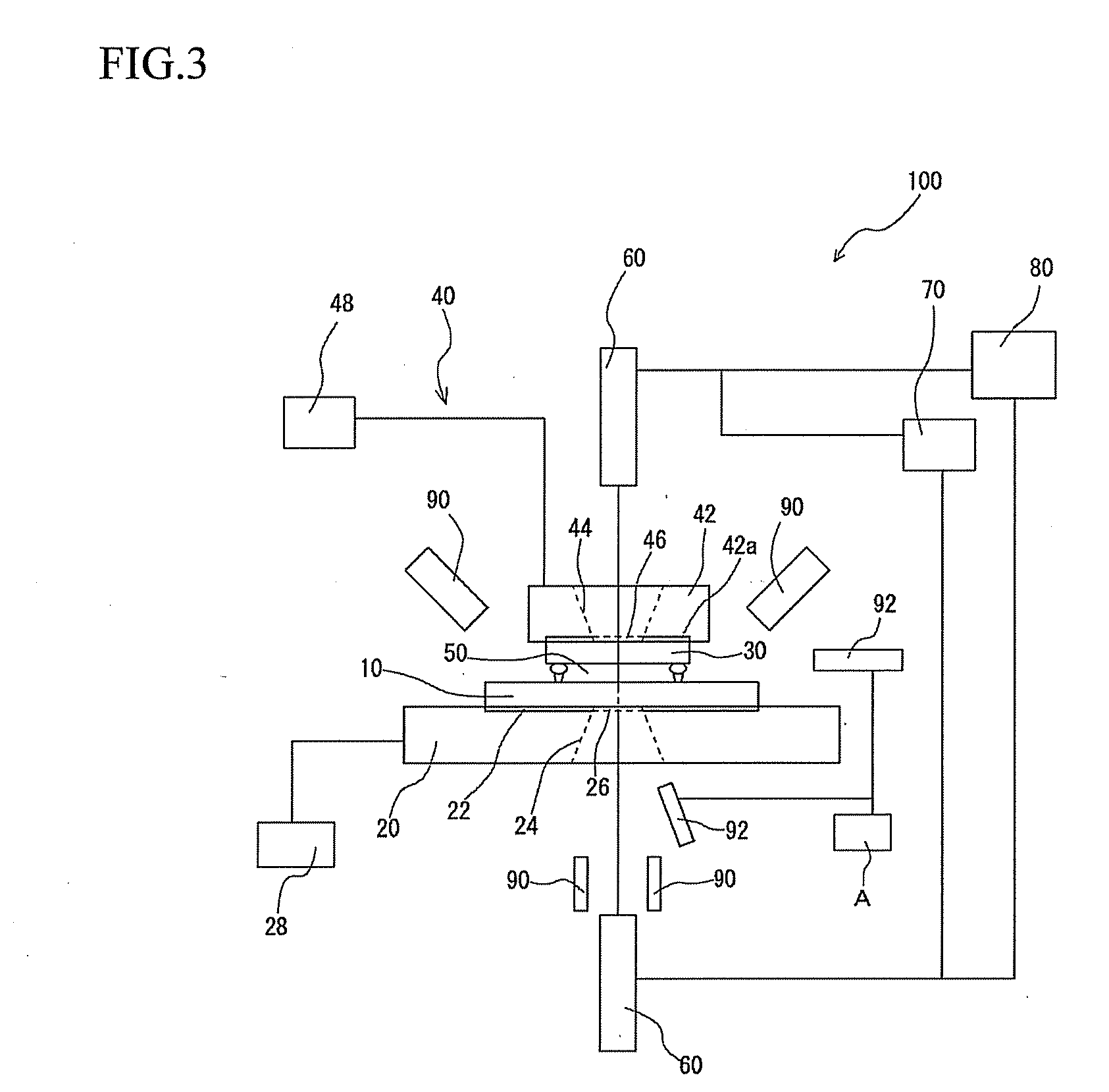 Apparatus for observing an assembled state of components and method of observing an assembled state of components using such apparatus