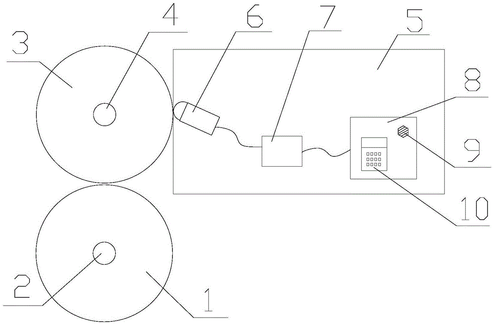 Printing roller clutch alarm device of intermittent machine