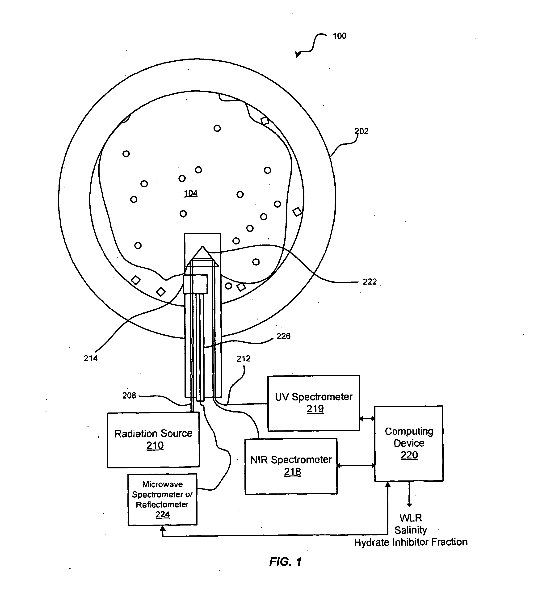 Immersion probe for multi-phase flow assurance