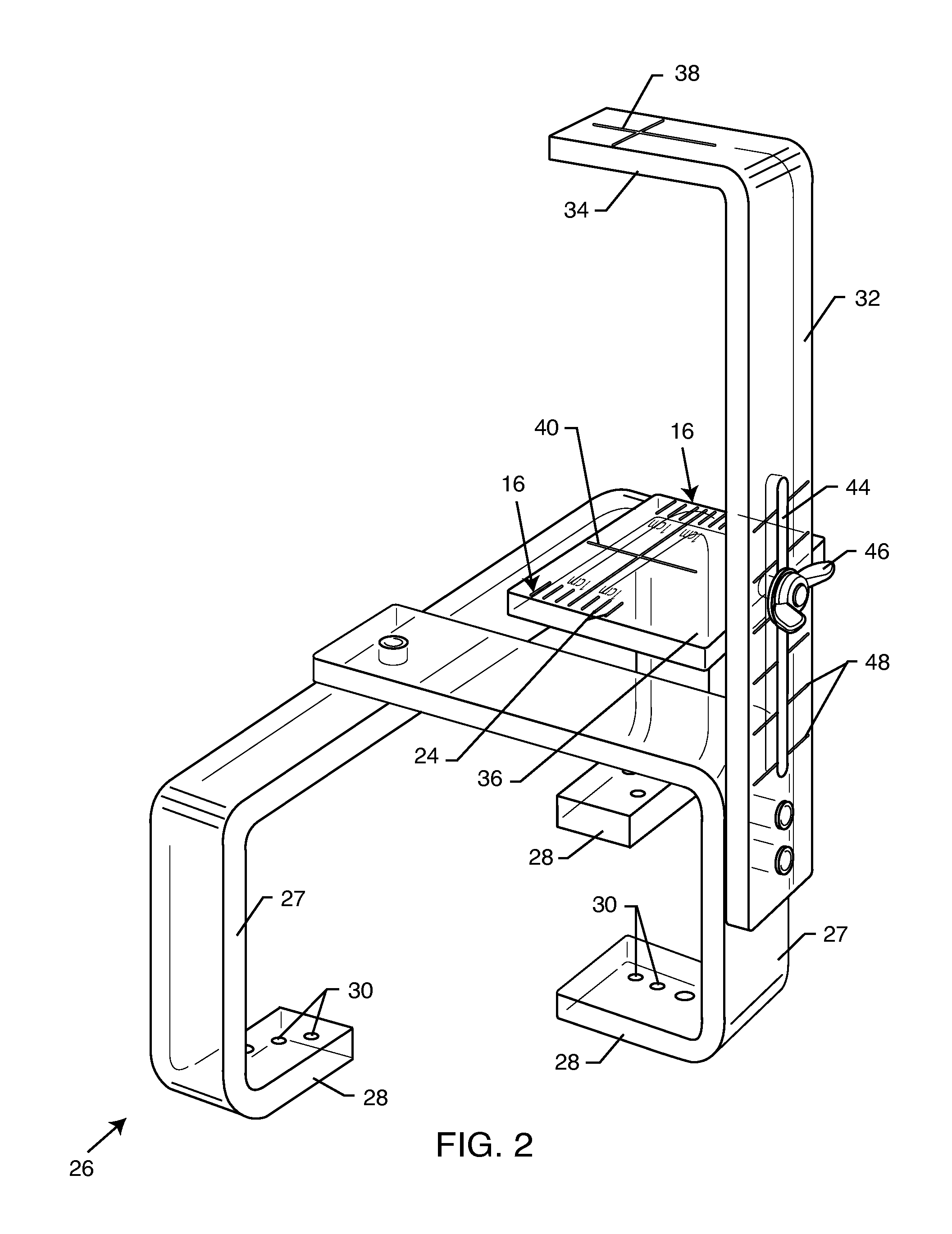 Alignment fixture for x-ray images