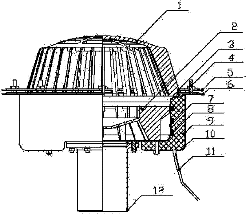 Snow-melting pressure flow rain hopper