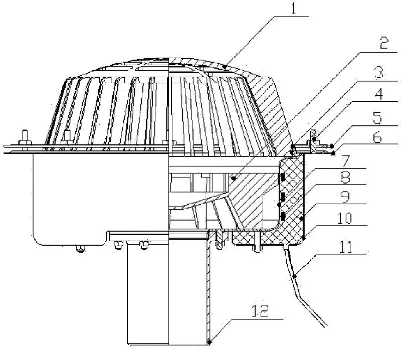 Snow-melting pressure flow rain hopper