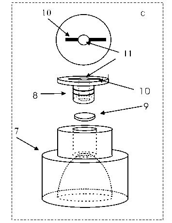 Vacuum gas collection system for core gas of natural gas hydrate drilling field