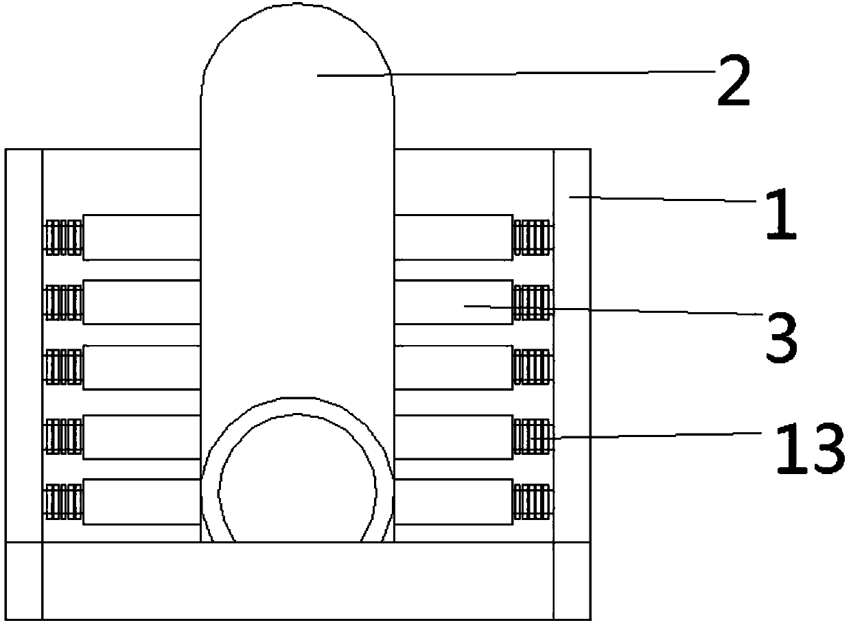 Mouse cage type steel rebar prestress straightening machine