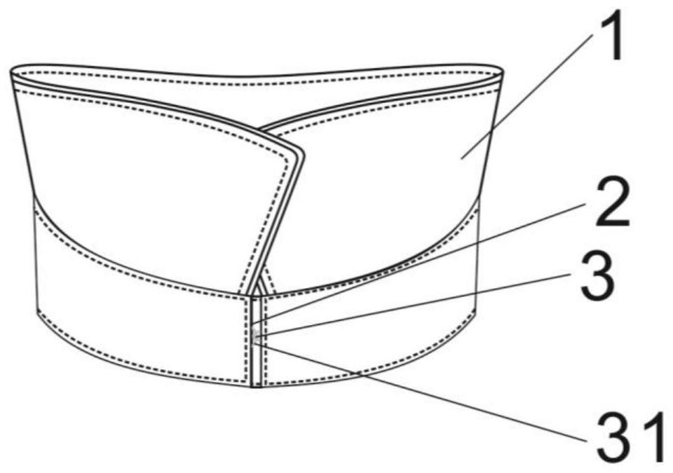 Collar with double-gear adjusting structure for Zhongshan dress