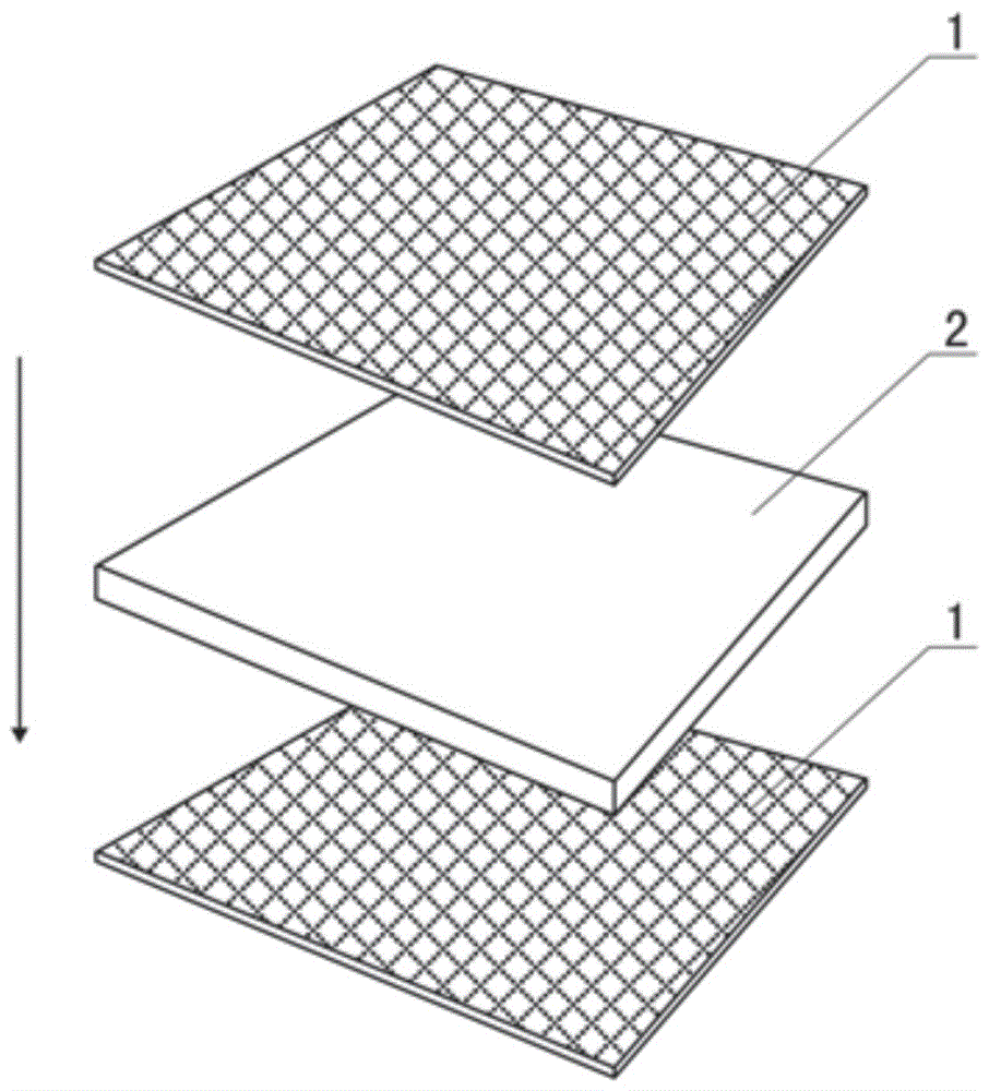 Vertical carbon fiber template and production method thereof