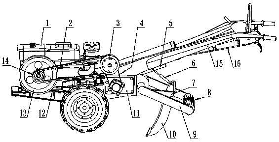 Hand-held deep-loosening weeding machine