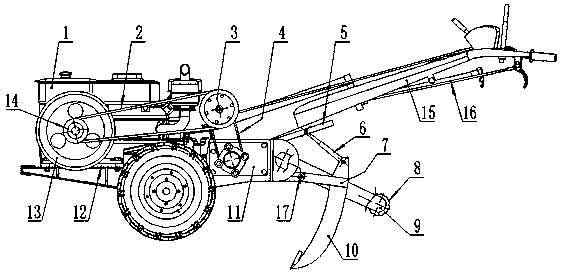 Hand-held deep-loosening weeding machine