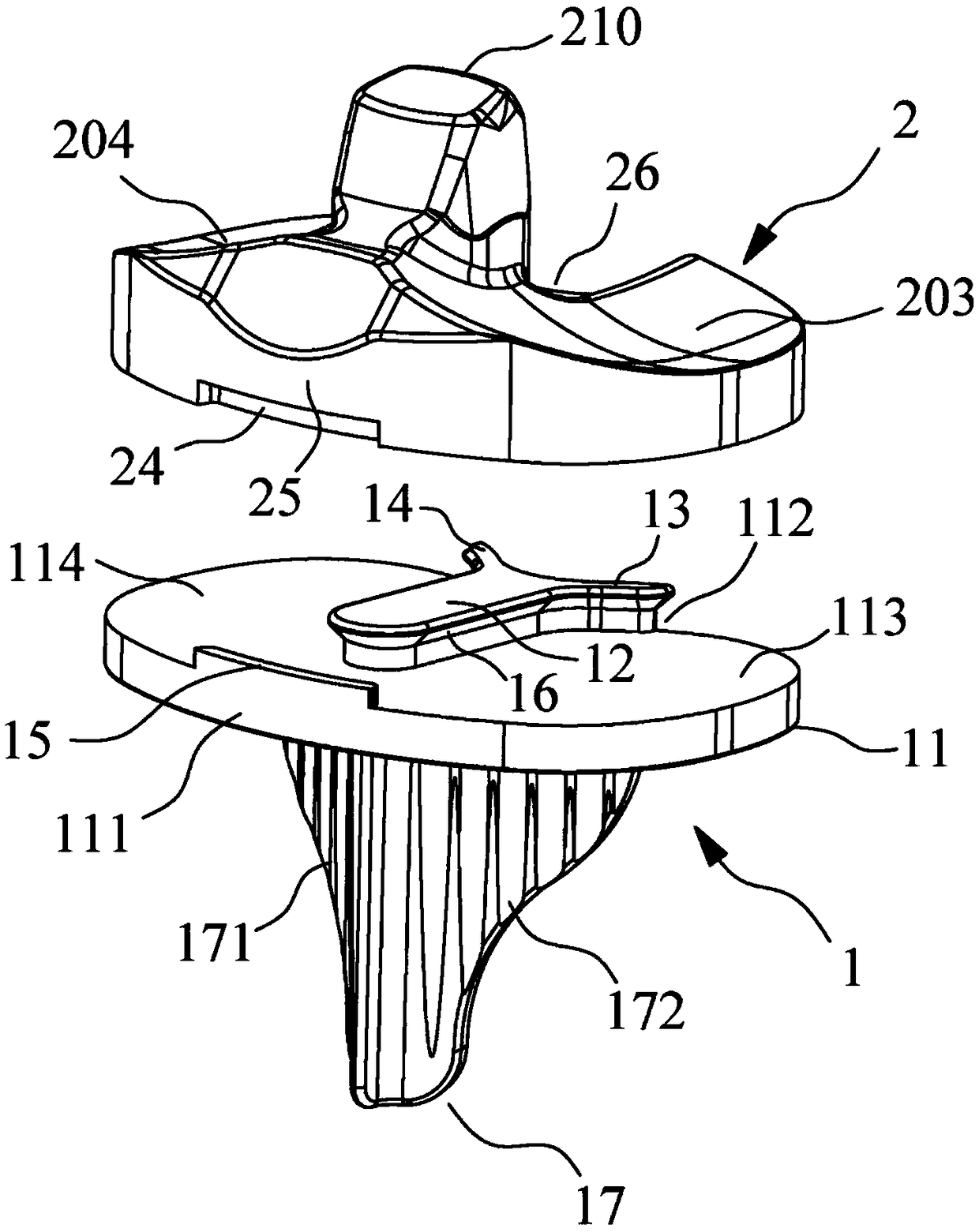 Novel knee joint prosthesis