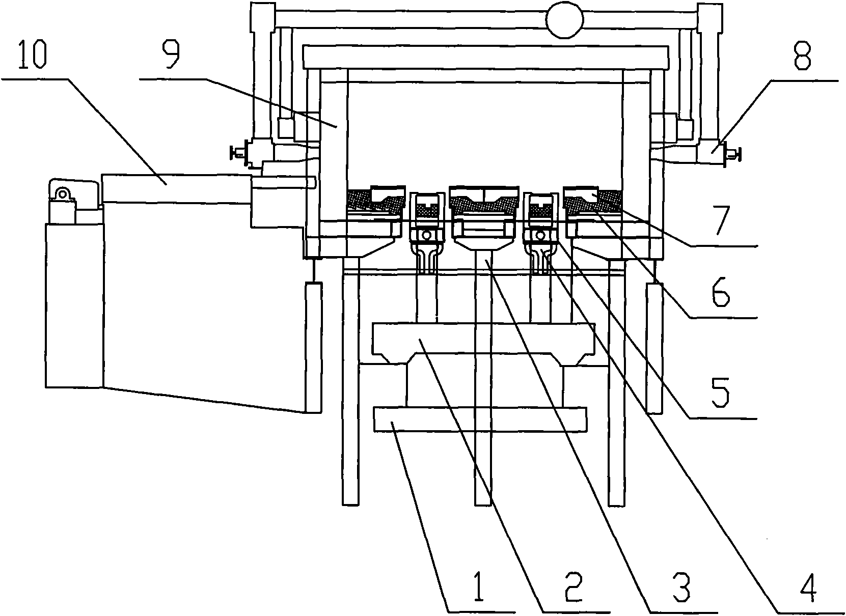 Stepping-bottom-type heating furnace