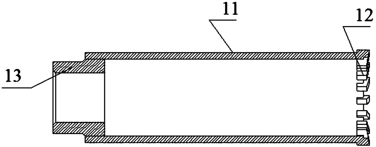 Drilling coring device for weakly cemented soft rocks and method thereof