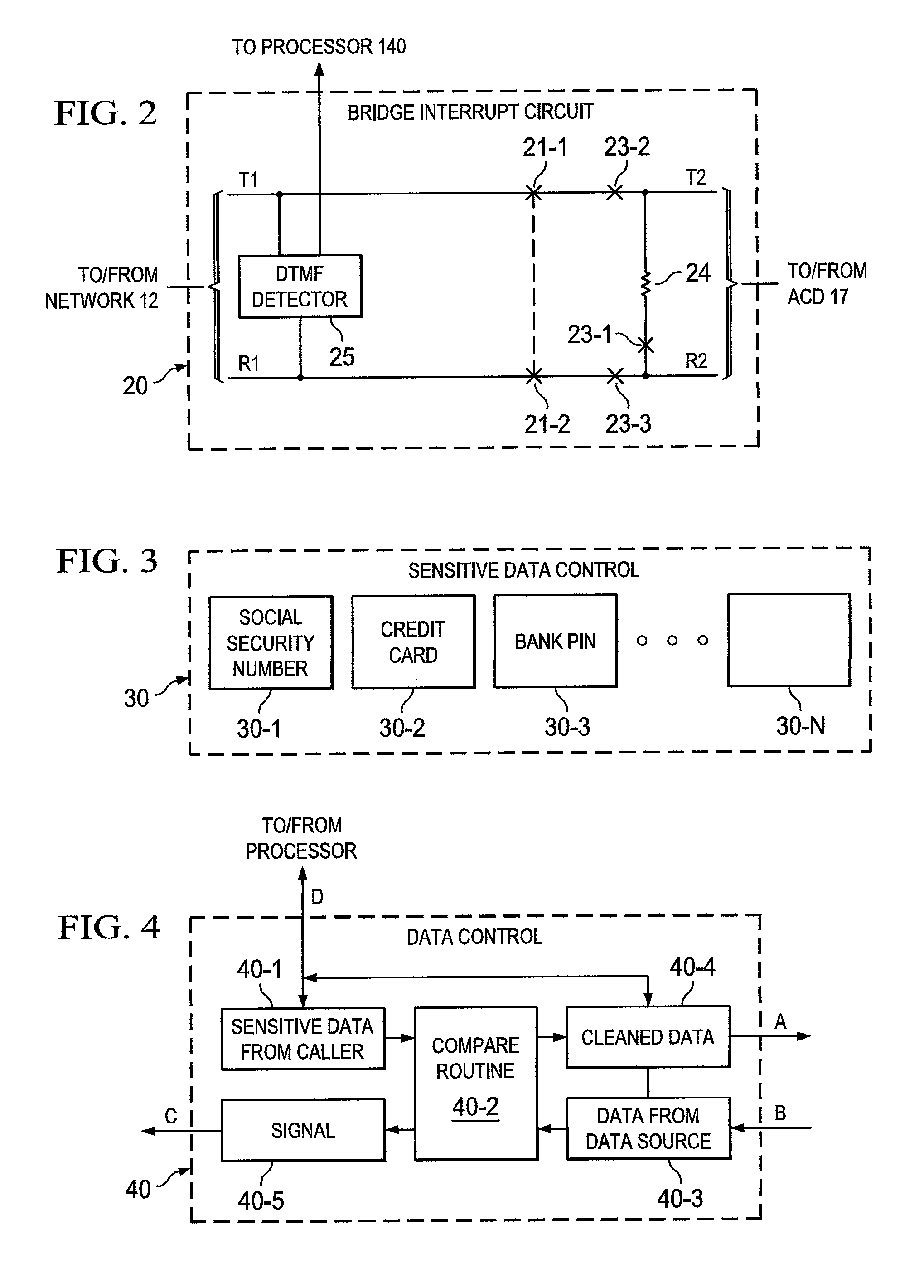 Systems and methods for preventing sensitive information from being communicated into a non-secure environment