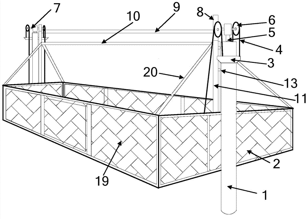 Sheep medicated bath cleaning apparatus