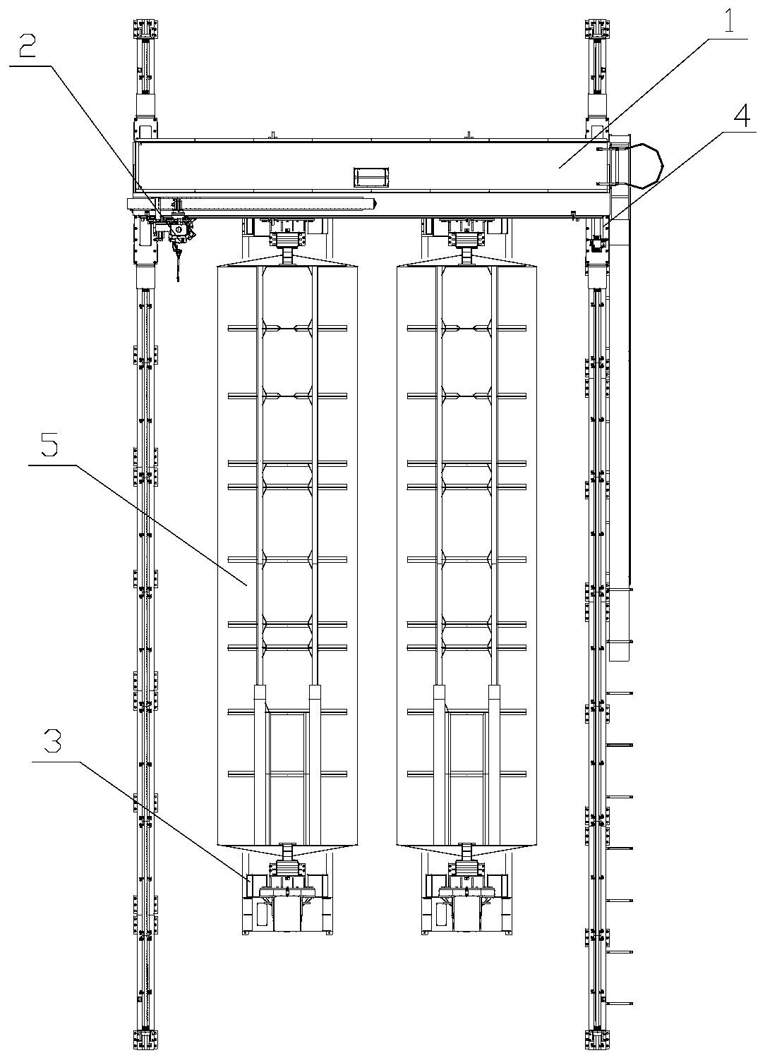 Cross-gantry tank robot welding system