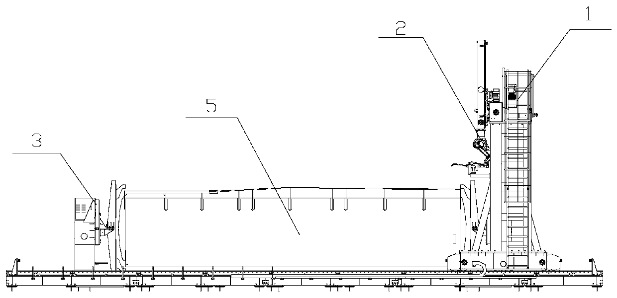 Cross-gantry tank robot welding system