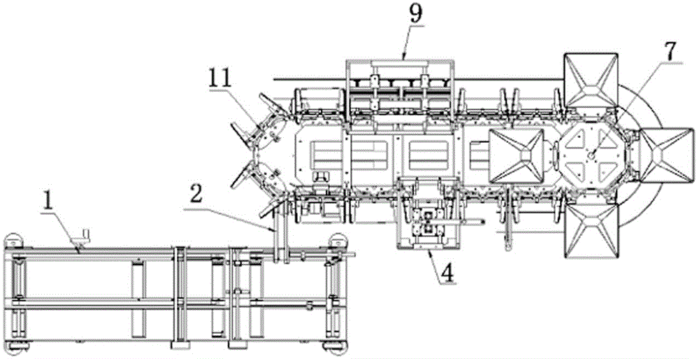 Full-automatic prefabricated bag feed type packing machine