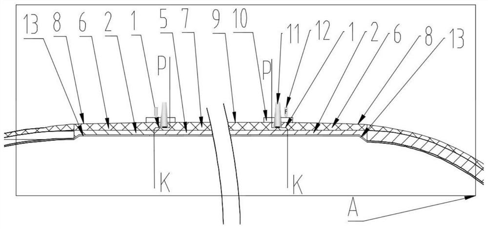 Laser welding forming method for sectional type composite material shell of solid rocket engine