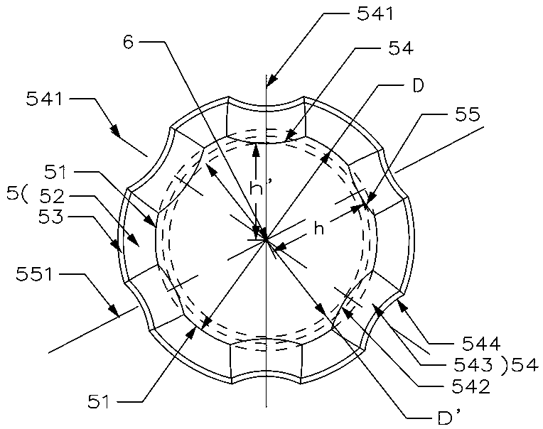 A polygonal cutting insert and a cutting tool with a raised portion in the hole