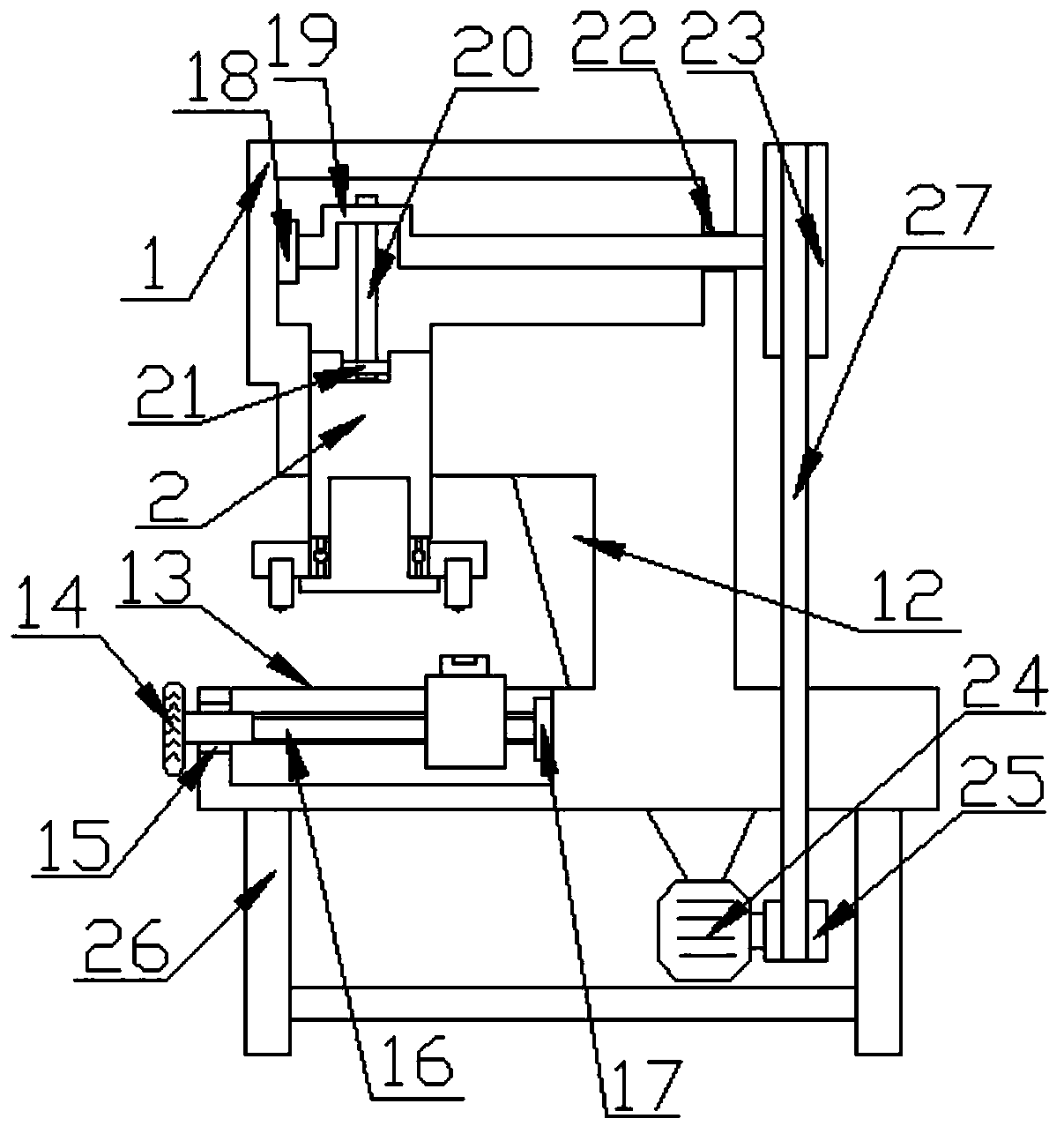 Multi-specification button holing machine