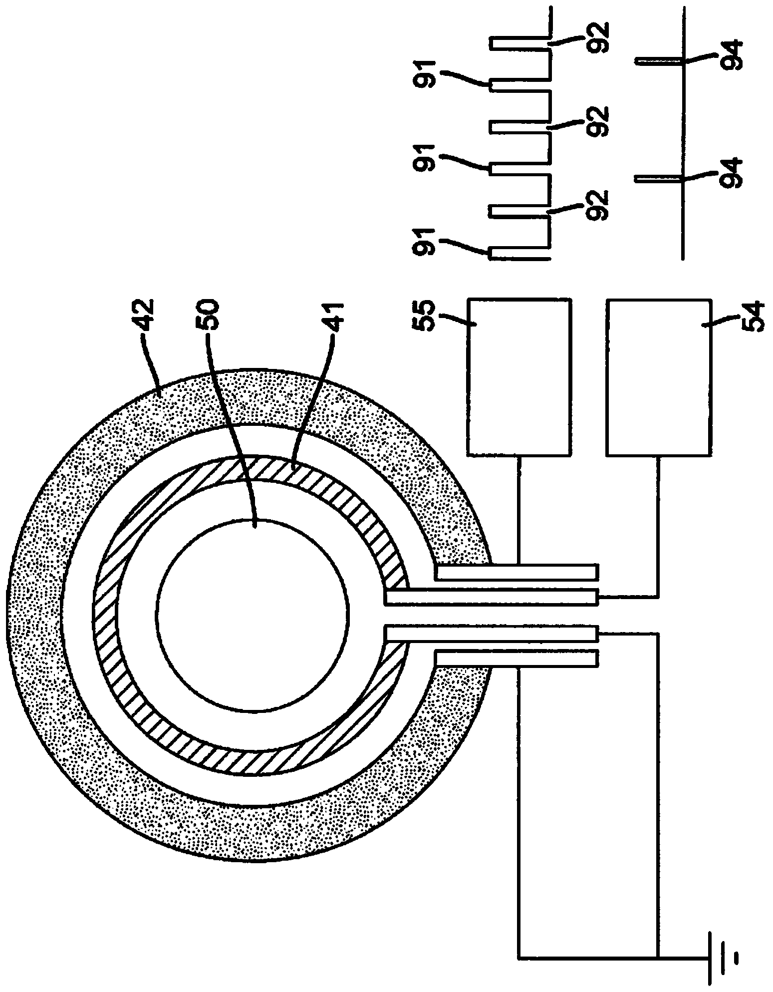 Liquid ejection system including drop velocity modulation