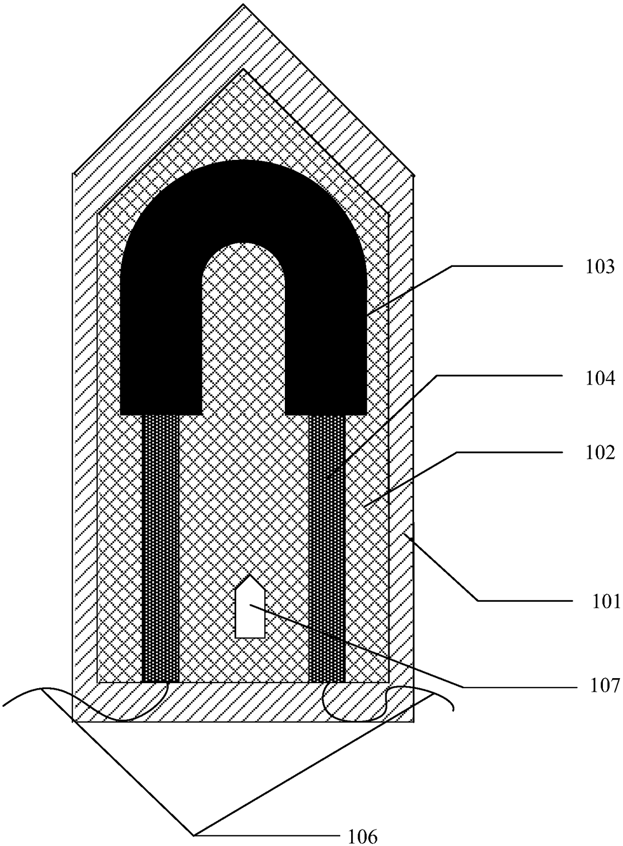 Chip type electronic cigarette heater, preparation method thereof and electronic cigarette