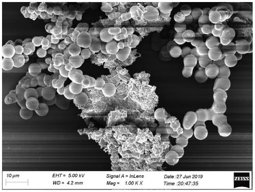 Composite material loaded by taking starch as carbon base as well as preparation method and application of the composite material