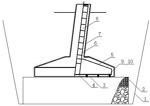 A construction method for inclined column anti-corrosion foundation of transmission lines in salt lake area