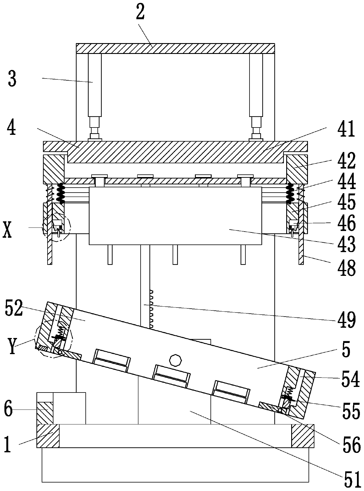 Linkage type stamping die