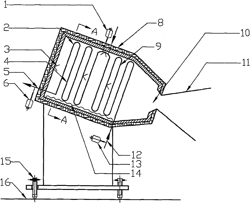 Biomass supercritical water gasification hydrogen production absorption reactor thermally driven by solar energy