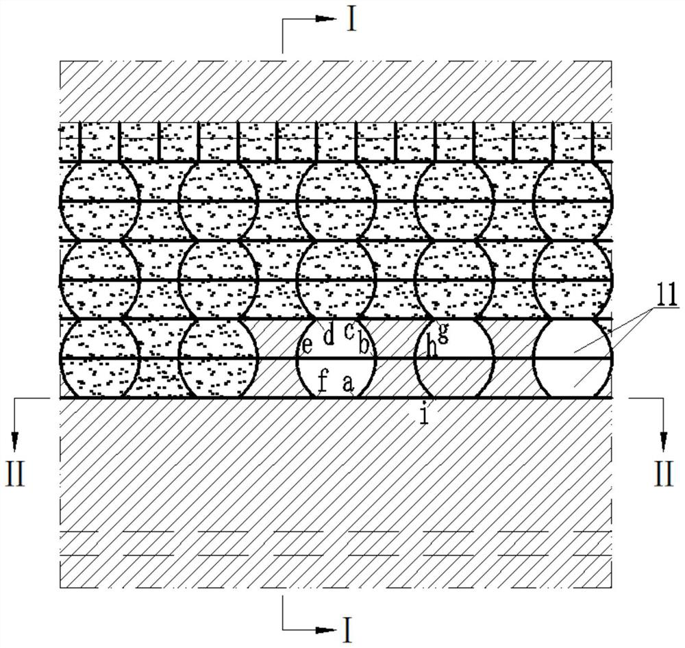 Thick and large ore body non-explosive mining method based on intelligent heading machine