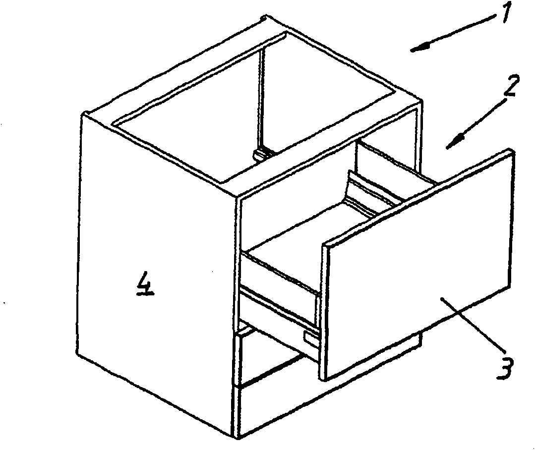 Immobilization device for locking a furniture part movably supported in or on a piece of furniture