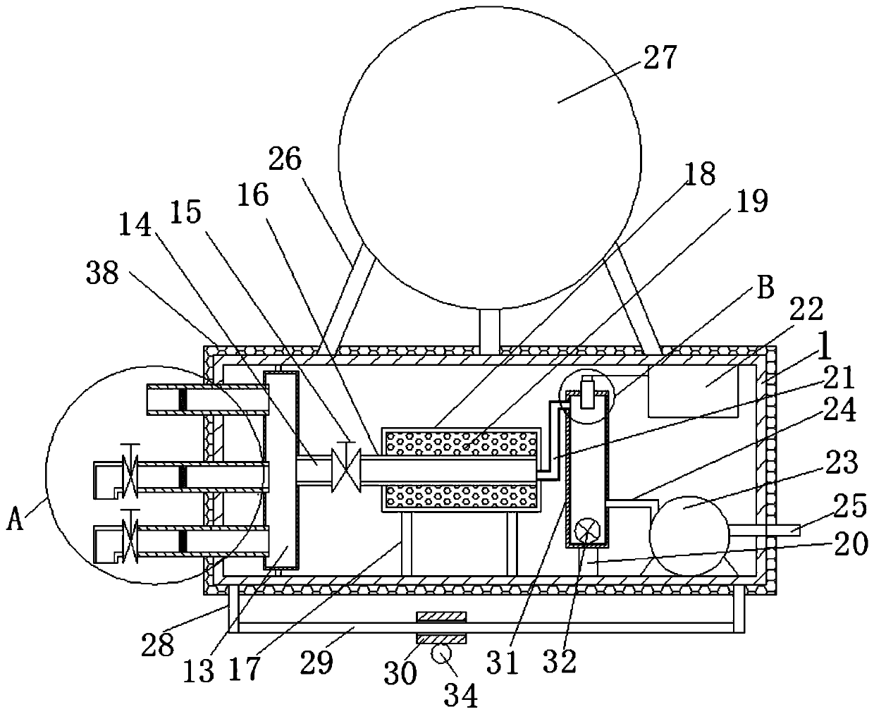 Atmospheric carbon dioxide high-altitude detecting instrument