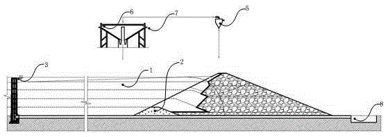 Water-saving tailing discharge method