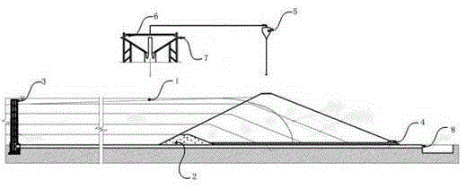 Water-saving tailing discharge method