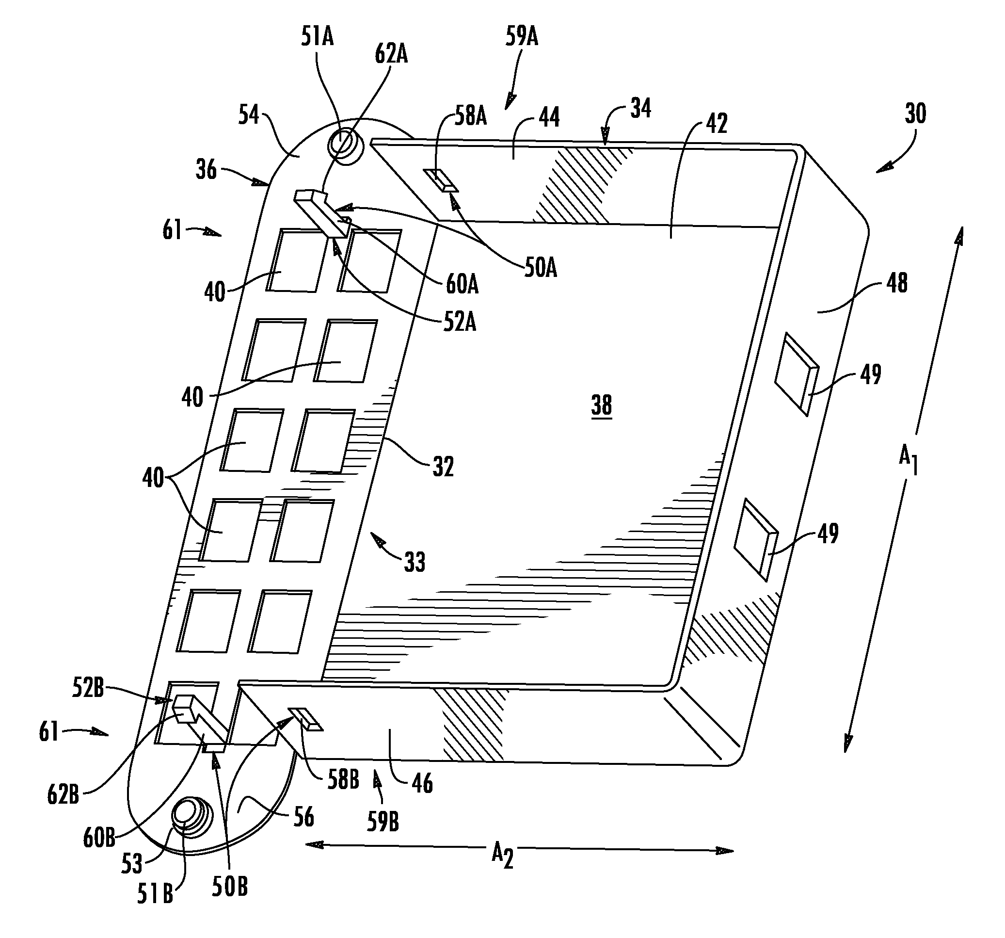 Hinged Fiber Optic Module Housing and Module