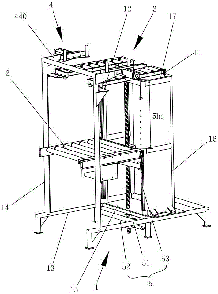 High-speed stacking machine for tires and stacking method thereof