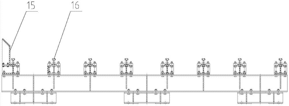 A front feeding device for a section steel heating furnace