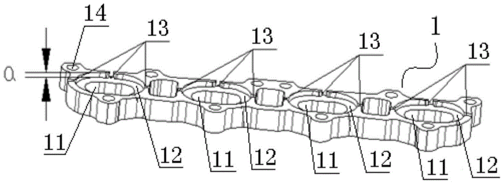 Sealing structure of turbo-charged direct injection engine exhaust system