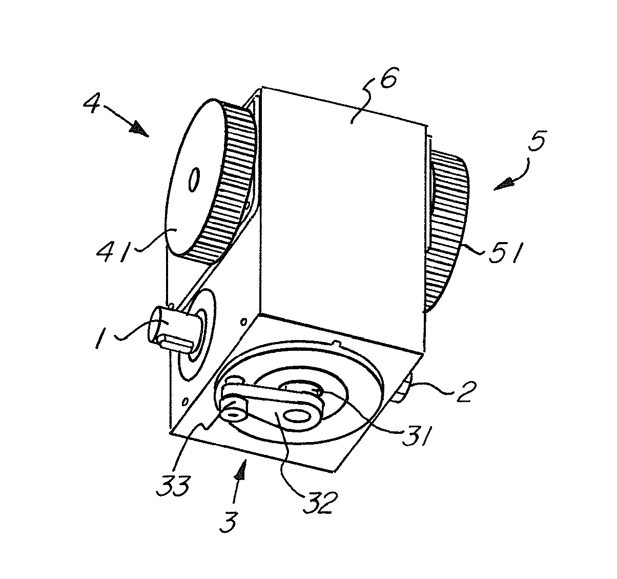 Gearbox for a tap changer, a tap changer and a transformer