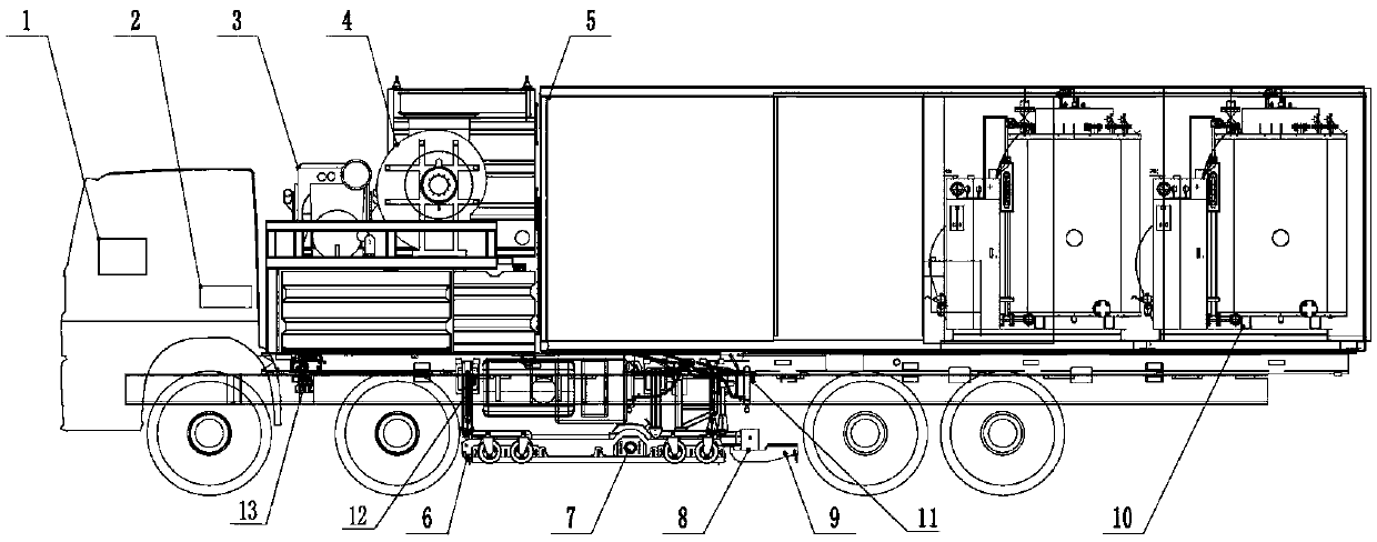 One-key sequence control method and system of snow melting vehicle