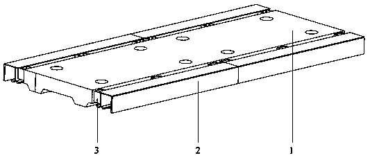 Composite track board applied to magnetic levitation line